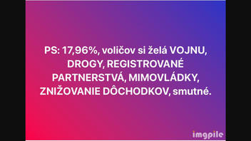 Fact Check: Volebné výsledky NEDOKAZUJÚ, že voliči Progresívneho Slovenska chcú vojnu