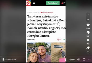 Fact Check: Denník N NEUVEREJNIL článok o tajnom stretnutí extrémistov v Londýne