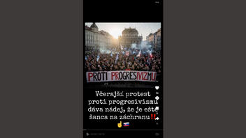 Fact Check: Fotografia protestu proti progresivizmu BOLA vytvorená s AI